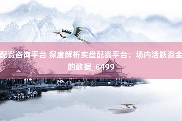 配资咨询平台 深度解析实盘配资平台:场内活跃资金的数据_6499