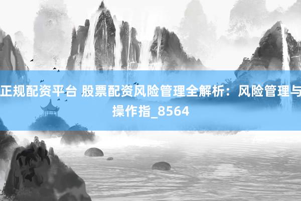正规配资平台 股票配资风险管理全解析：风险管理与操作指_8564