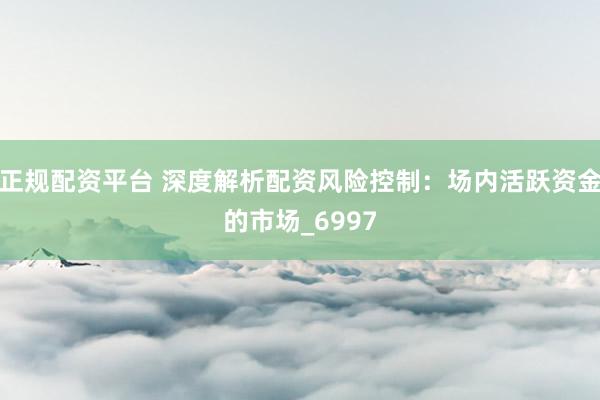 正规配资平台 深度解析配资风险控制：场内活跃资金的市场_6997