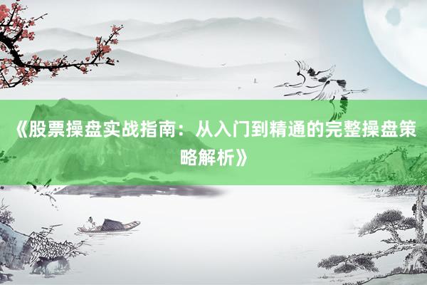 《股票操盘实战指南：从入门到精通的完整操盘策略解析》